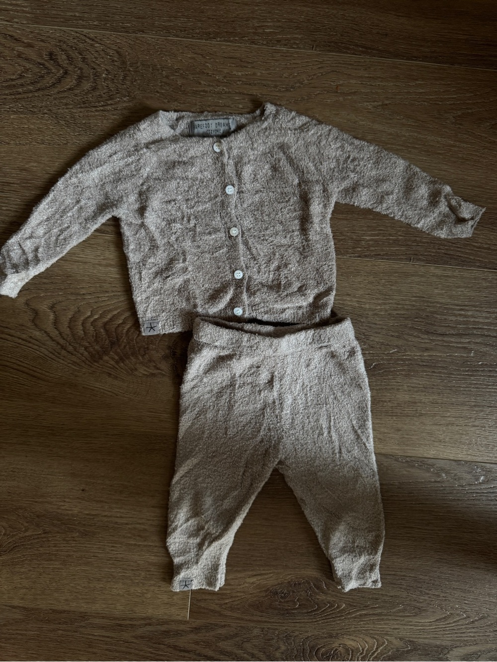 Barefoot Dreams CozyChic Lite Baby Classic Cardi & Pant Set